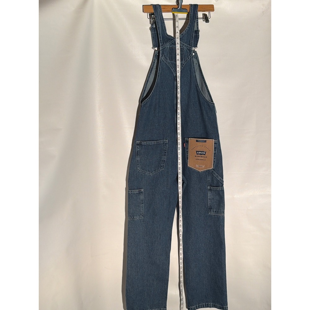 Levi's SilverTab Baggy Denim Overalls Men's 34x30 NWT Medium Wash - Picture 5 of 7